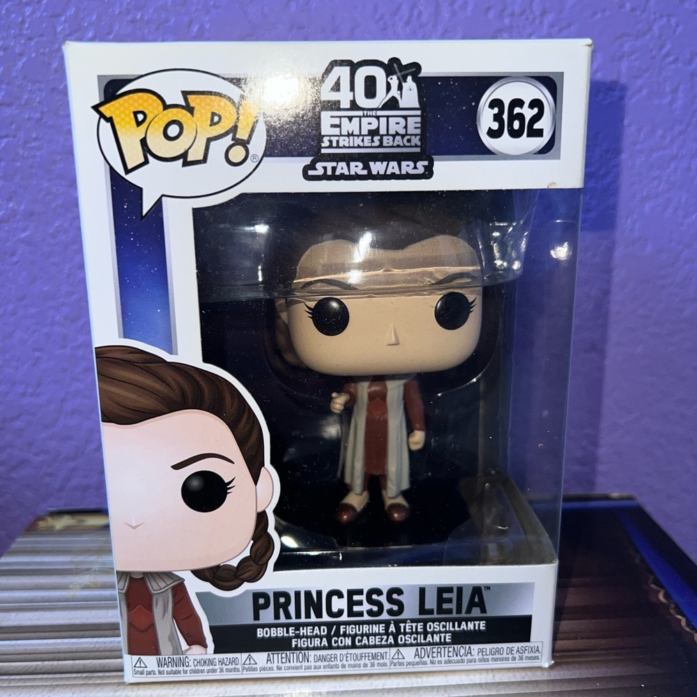 Funko Pop Princess Leia Figure - Brown and Cream